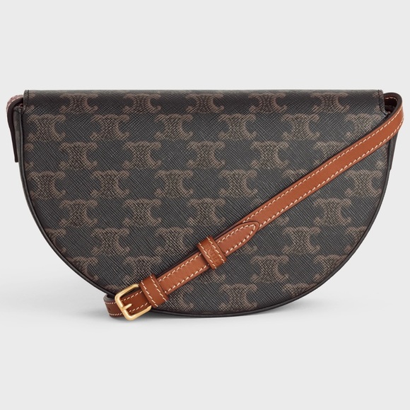 BESACE CUIR TRIOMPHE IN TRIOMPHE CANVAS AND CALFSKIN gently used no scratches - Picture 3 of 14